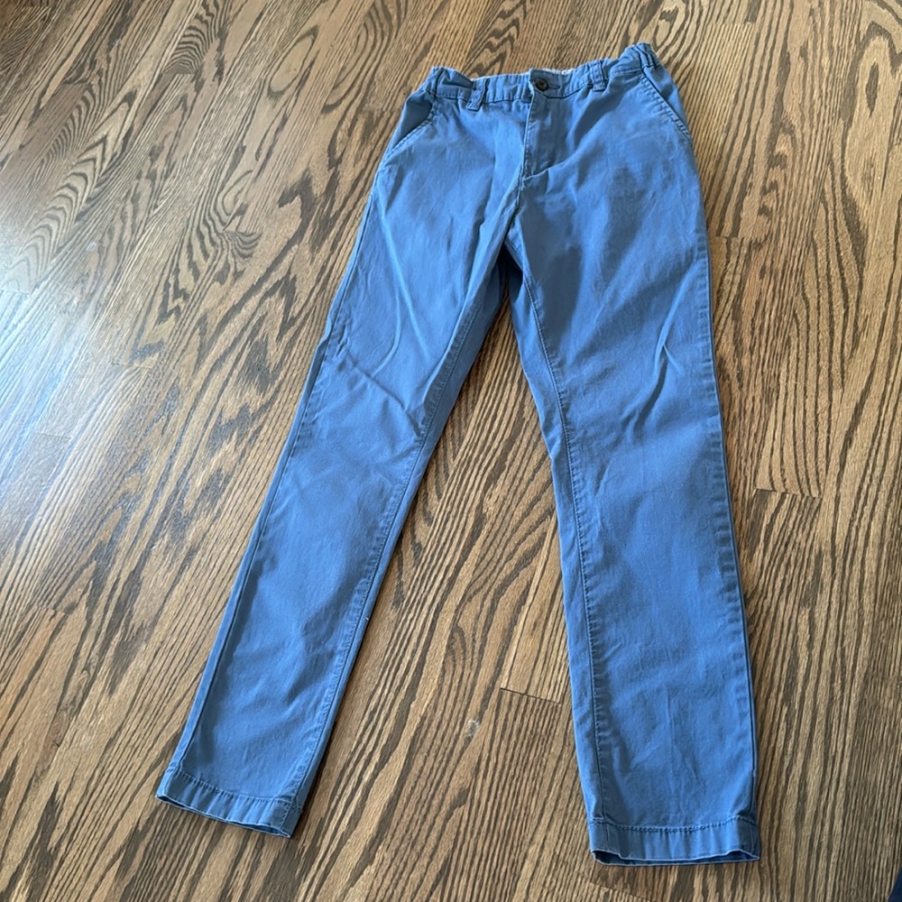 Boys blue slacks.